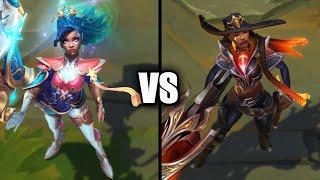 Winterblessed Senna vs High Noon Senna Legendary Skins Comparison (League of Legends)