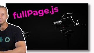 FullPage.js -- Create Modern, Scrolling Landing Pages Easily!