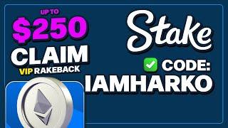 Stake Promo Code Up To $250 Deposit Bonus or VIP RAKEBACK : 'IAMHARKO'