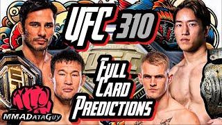 UFC 310 Full Card Predictions and Analysis