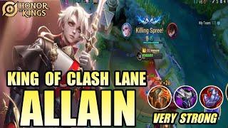 ALLAIN King of Clash Lane Honor of Kings (HOK) NO COUNTER! Fighter best build & item | pro player