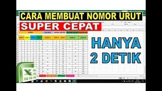 9 CARA CEPAT MEMBUAT NOMOR URUT DI MICROSOFT EXCEL