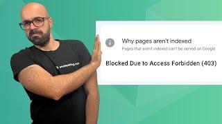 How to fix Blocked Due to Access Forbidden (403) in GSC