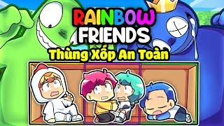 THỬ THÁCH 24H THÙNG GỖ 3 PHÒNG CHỐNG RAINBOW FRIENDS TRONG MINECRAFT* YUMMIE NHÀ AN TOÀN