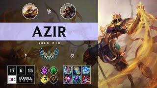 Azir Mid vs Zed - KR Challenger Patch 14.12