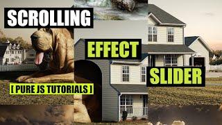 Responsive JavaScript Slider when Scrolling with the Mouse | Slider Scroll Effect | UI Slider