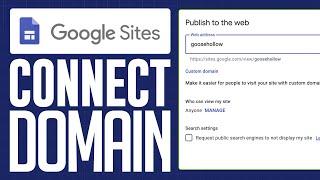 How to Connect A Custom Domain to Google Sites (2024) Full Tutorial