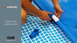 Intex Rectangular Prefab Ready-made swimming Pool installation