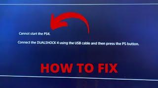 Cannot Start the PS4 - Safe Mode Loop - How to Fix