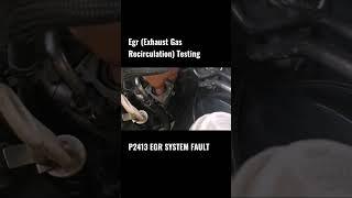 EGR SYSTEM Fault #Exhaustgas#carfix #checkenginelight #car