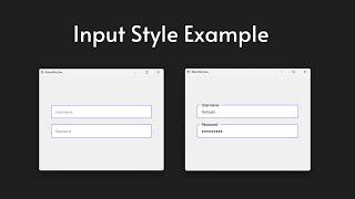 PyQt Style Sheets  Input Style Example