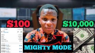 I Traded a $100 Account - $10,000 | MIGHTY STRATEGY