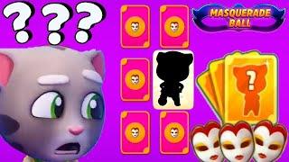 Talking Tom Gold Run Lucky Cards Masquerade Ball event Football Tom vs Roy Raccoon Gameplay