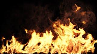 Intense Burning Fire Flames Dance - Relaxing Fire Overlay 4K