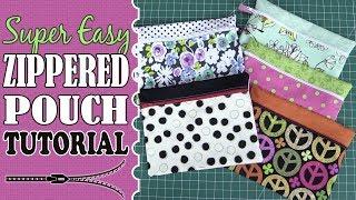 SUPER EASY Zippered Pouch (or Purse) Tutorial