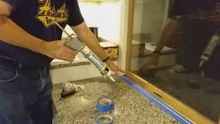 Caulking narrow to wide gaps between Kitchen Backsplash and Wall