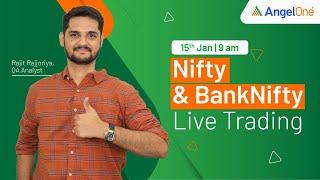  [LIVE TRADING] - Watch Nifty and BankNifty Live Trading |15th Jan 2024 | Angel One