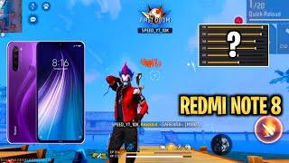 Redmi Note 8 Free Fire Sensitivty Settings | Free fire Headshot Settings 2024