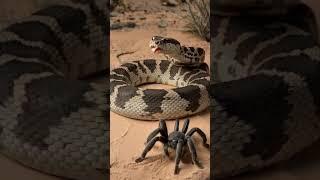 Snake and Tarantula #snake #snakevideo #nature #naturelovers #shorts #wildlife #animalworld #animals