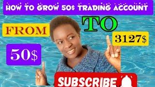 How To Grow A $50 Forex Account Trading Gold Only || Simple Gold (XAUUSD) Trading Strategy #trading