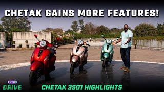 Bajaj Chetak 3501 Electric Scooter Walkaround Review | New Features, Range, Pricing & More Details