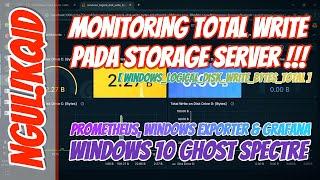 Monitoring Total WRITE pada STORAGE Server !!! GRAFANA & PROMETHEUS #ngulikqid #grafana #prometheus