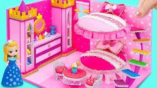 How To Make Beautiful Pink House with Gorgeous Princess Bedroom, Pool from Cardboard️DIY Mini House