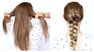  Stop doing a simple braid! Begin your braid like this instead #hairstyles #braids #hairtutorial