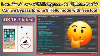 Iphone 8 Hello Screen bypass done by free ramdisk tool 100% iOS 16.7 | Iphone 8 Hello bypass free |