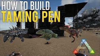 How to build a Stone Taming Pen | Ark Survival Evolved guide