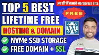 Top 5 LIFETIME Free Web Hosting Websites In 2025 | Free Domain & Hosting For WordPress Beginnings