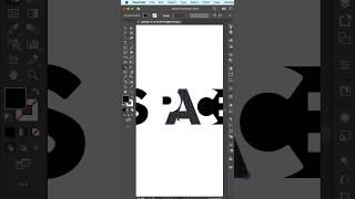 Sapce Text Logo How to Create #illustrator #shorts #logo #tutorial