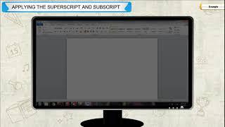 Applying Superscript and Subscript in MS Word 2010