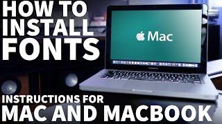How to Install Fonts on Mac - Install Compatible Fonts for Mac and MacBook with Font Book