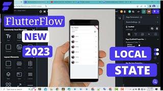 FLUTTERFLOW NEW 2023 - ADD DATA WITH LOCAL STATE