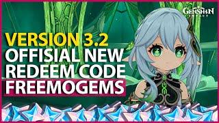 OFFICIAL NEW REDEEM CODE FREE 60 PRIMOGEMS! Genshin Impact 3 2 Nahida Al Haitham Kaveh