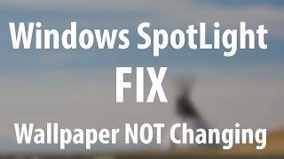 Windows 10 Spotlight Issue Fix