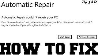 SrtTrail.txt windows 10 fix | Automatic repair loop fix windows 10
