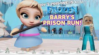 ROBLOX QUEEN ELSA BARRY'S PRISON RUN! OBBY ROBLOX GAMEPLAY WALKTHROUGH