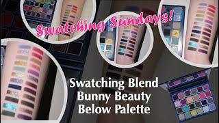 Swatching Blend Bunny Beauty Below Palette | Swatching Sundays