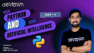 [LIVE] DAY 01 - Python And Artificial Intelligence | COMPLETE in 7 - Days