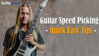 Quick & Easy Tips To Master Speed Picking On The Guitar | Steve Stine | GuitarZoom.com