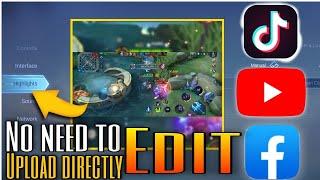 How to be a Content Creator without Editting any Video by Doing this Tips| Mobile Legends