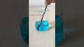 Copper sulphate vs Iron nail |Displacement reaction #shorts #science #ytshorts #diy