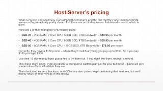 HostiServer Review - a Great Managed Hosting Provider