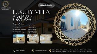 3 Bedroom Villa For Rent In Al Ain LUX-R-9831