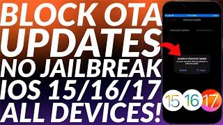 Block OTA Updates iOS 17/16/15 No Jailbreak | All Devices | Disable iOS OTA Updates iOS 15/16/17