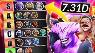 NEW HEROES TIER LIST - NEW PATCH 7.31D - BEST of EVERY ROLE - Dota 2 Guide