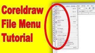 Coreldraw 11 file menu video tutorial full video in detail in Hindi