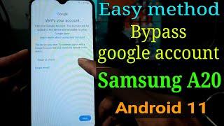 FRP Bypass Samsung A20 || Samsung A20 Google account bypass || #samsunga20frpbypass